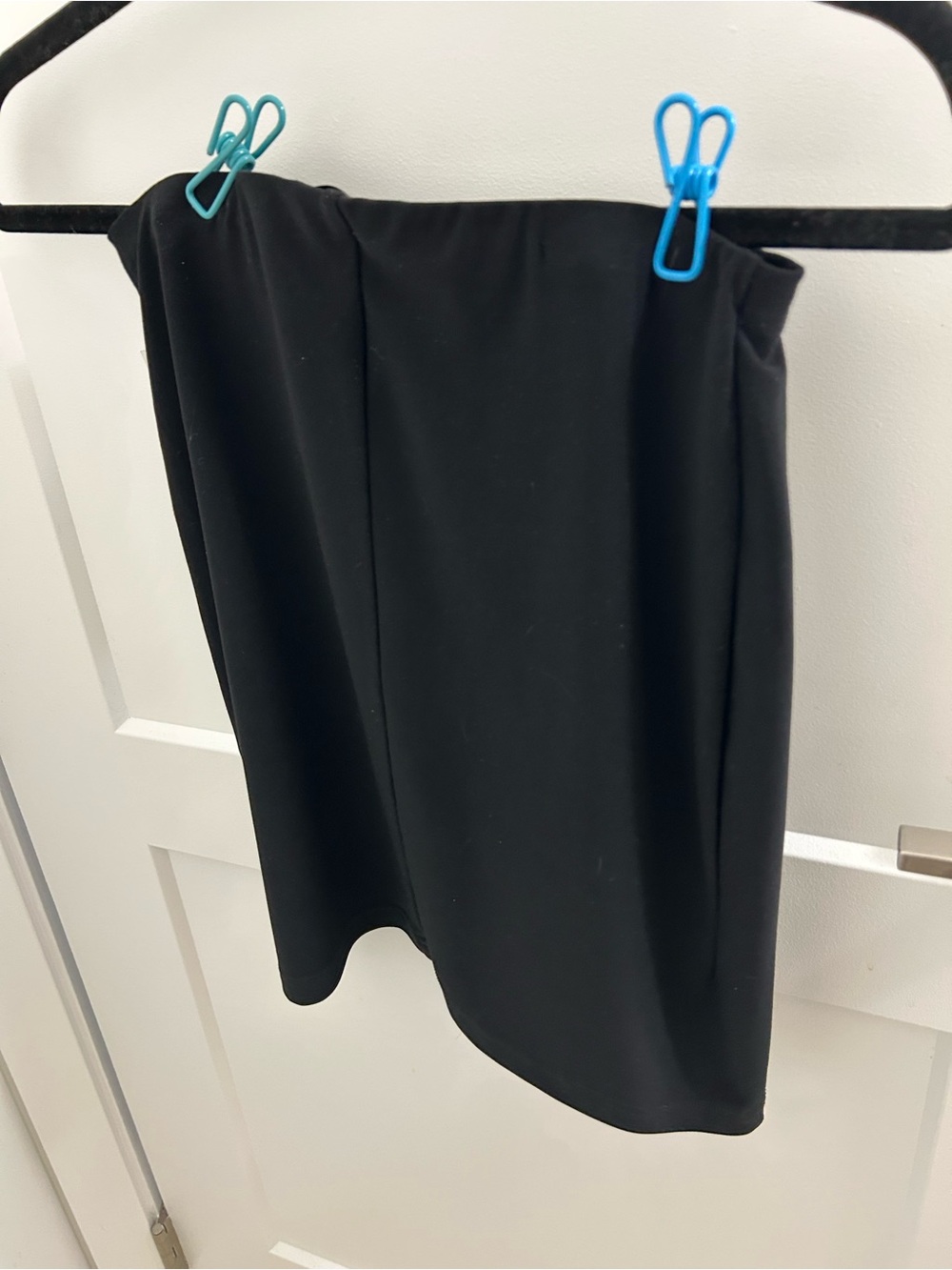 Sympli Sleek Black Pencil Skirt